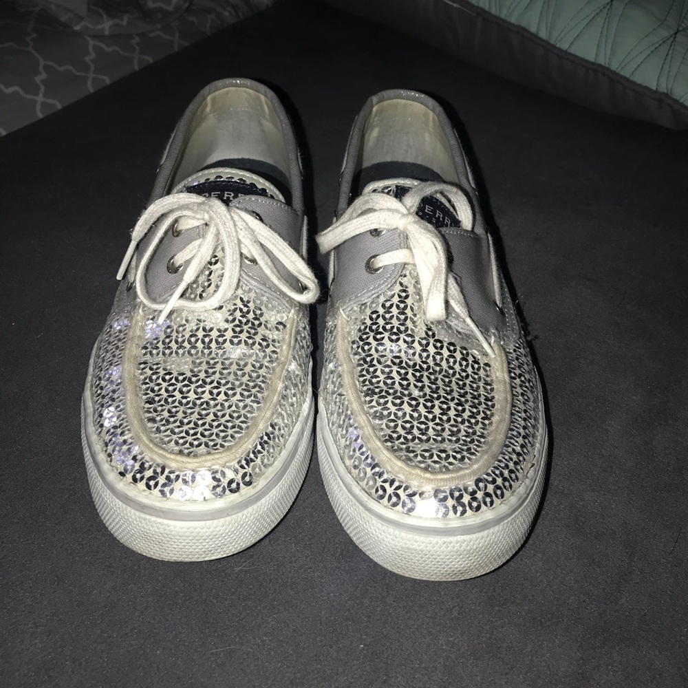 Sperry sparkles boat shoe